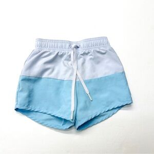 Minnow Swim Two-Tone Blue and White Trunks Shorts